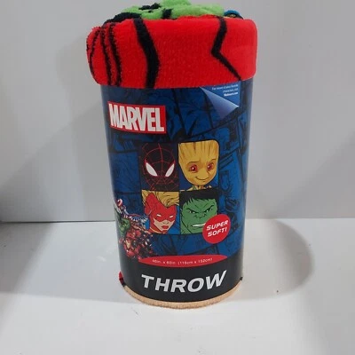 Marvel Avengers 46"x60" Fleece Throw Blanket, Avengers Plush Blankets for Kids - Image 1 of 4
