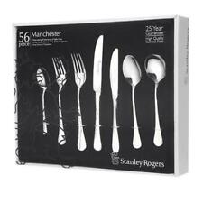STANLEY ROGERS 56PC MANCHESTER STAINLESS STEEL CUTLERY 56 PIECE
