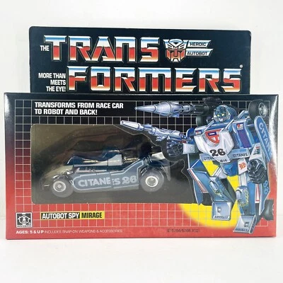 Transformers G1 Mirage Autobot Spy Action Figure Reissue Toys New in Box - Image 1 of 4