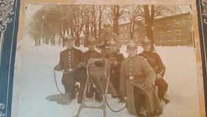 1900'S ANTIQUE ORIGINAL PHOTOGRAPH GERMAN PRUSSIAN MAXIM MG08 MACHINE GUN & CREW - Picture 1 of 6