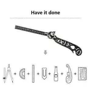 Engineering Drawing Compass Multi-functional Drawing Ruler Creative Personality - Picture 1 of 8