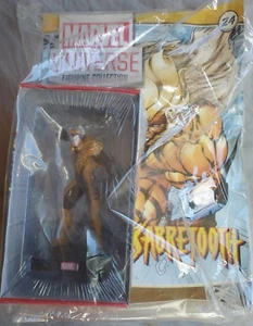 Figura Colección Estatua Universo Marvel 2018 Edición #24 Diente de Sable X-Men - Imagen 1 de 3