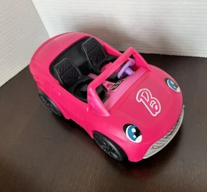 Little People Barbie Pink Toy Race Car Convertible with Sounds - Picture 1 of 6