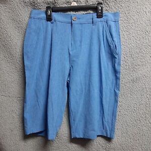 Izod Shorts Size 20 Boys Flat Front Stretch New Provence Blue 