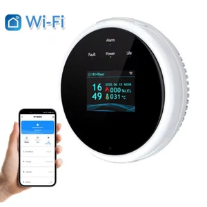 Gaslecksuchgerät WLAN für Zuhause Erdgas Lecksuchgerät LCD Bildschirm APP Alarm - Bild 1 von 11