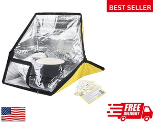 Portable Outdoor Camping Sun Oven Solar Heating Cooker Foldable High Efficiency - Picture 1 of 11