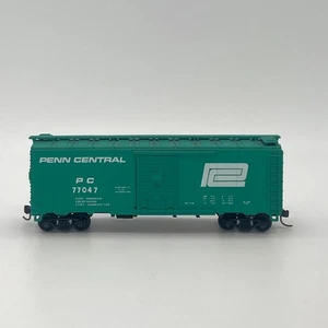 Athearn HO 40' Steel Boxcar Penn Central 77047 Trainset Blue Box - Bild 1 von 6