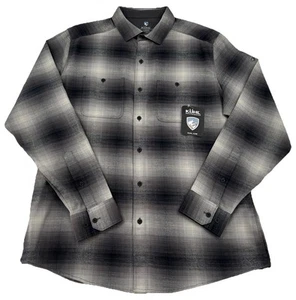 Kuhl M’s Law Flannel Men's Large Long Sleeve 7373 Iron Mountain Brown NWT - Picture 1 of 17