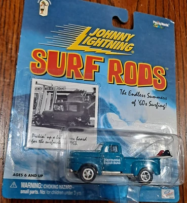 JOHNNY LIGHTNING SURF RODS Hermosa Beach Bums Ford F-1 Pickup Truck 294-02 - Image 1 of 3