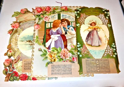 Antique Compliment of Amana Society Homestead, Iowa Victorian Calendars 1901-4-6 - Image 1 of 4