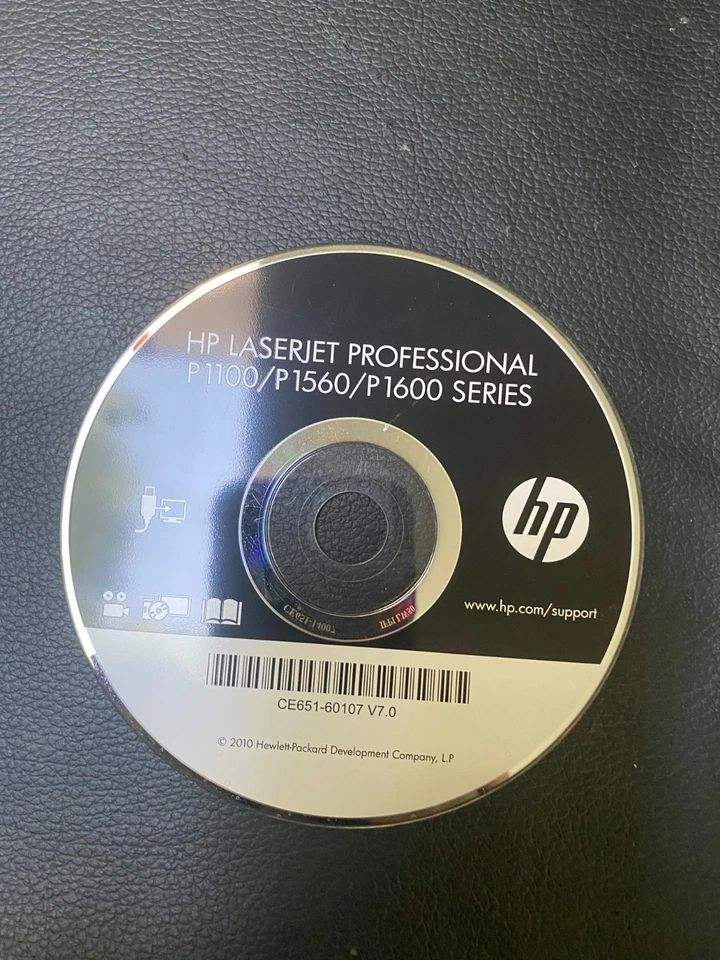 HP LASER JET Professional P1100/P1560/P1600 Drivers & Software CD V7.0 - Image 1 of 1