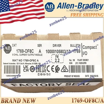Brand New AB 1769-OF8C/A CompactLogix 8 Pt A/O Current Module 1769-OF8C serA US - Image 1 of 4