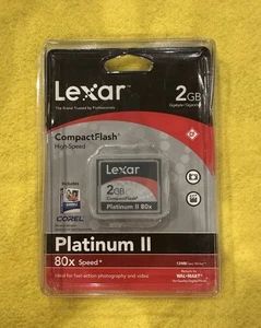 Lexar Platinum II High speed Compact Flash Card 2GB 80X Speed - Picture 1 of 2