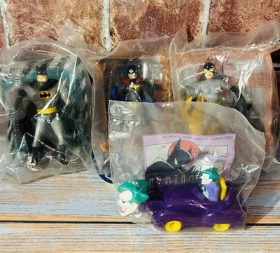 Lote De Colección De Juguetes Happy Meal McDonalds Catwoman Batgirl Batman Joker, Precintados Foto 1 de 4