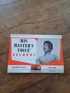 HMV 1950S Record Release Flyer - Picture 1 of 3