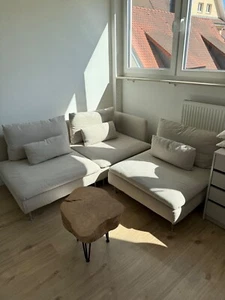 Einzeln oder im Set: IKEA SÖDERHAMN Sitzelement & 3er-Sofa – neuwertig, hellbeig - Bild 1 von 4