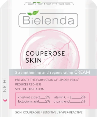 Bielenda Capillary Skin Strengthening and Regenerating Face Cream Night 50ml - Image 1 of 2