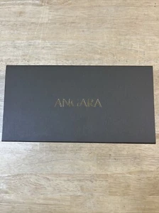 Angara Jewelry Box 2 Openings Dark Brown And Gold (10” X 5 1/4” X 2 1/2”) - Picture 1 of 7
