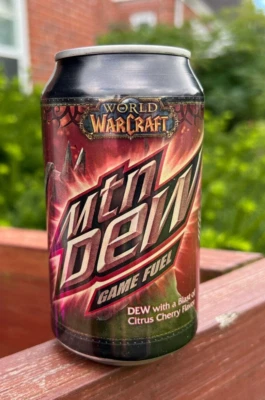 Mtn Mountain Dew Game Fuel WARCRAFT Citrus Cherry 2009 SEALED UNOPENED WOW - Image 1 of 4