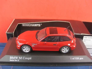 Minichamps BMW M Z3 CUPÉ - 2002 - ROJO NUEVO Y EMBALAJE ORIGINAL - Imagen 1 de 3
