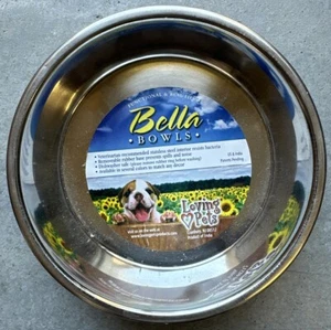 2 Packs Pets Bella Bowls Small Dish for Dogs Stainless Steel - Picture 1 of 2