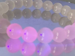 8.3' "Reiki Stone/Universal Love/AAAA"~ Peru Pink MANGANO CALCITE Bracelet K1401 - Picture 1 of 10