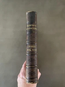Leather Bound Harper's Magazine - Index - Vols 1-60 - Foto 1 di 15