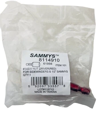 SAMMYS 8114910 Nutsetter Set, 5/8" RED Steel - Image 1 of 3
