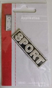 SPORT Flicken zum Aufbügeln Aufbügler Bügelflicken Patches Stoff Aufbügelflicken - Bild 1 von 3