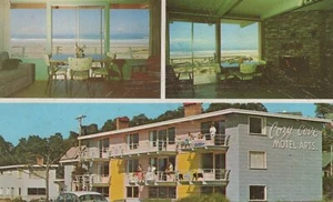 Cozy Cove Motel Apartments Lincoln City OR Multi View Interiors postcard H140 - Picture 1 of 2