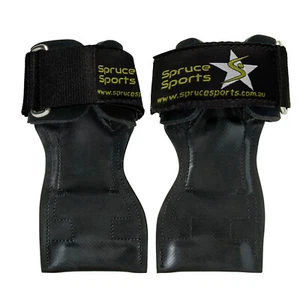 Empuñaduras de levantamiento de pesas de cuero Empuñaduras Virsa Protectores de palma Soporte de mano Pad Par - Imagen 1 de 10