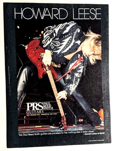 HEART/HOWARD LEESE/87 PRS PAUL REED SMITH GUITARRAS REVISTA ANUNCIO IMPRESO - Imagen 1 de 2