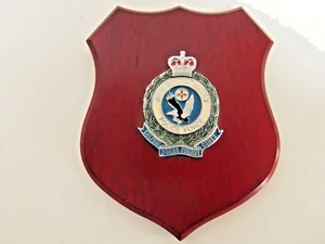 AUSTRALIA New South Wales Police Force Metal Insignia Recognition Wood Plaque - Picture 1 of 4