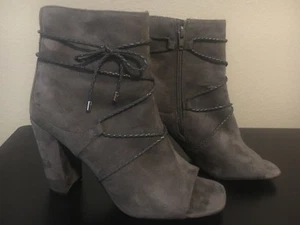 Rialto Mila offene Zehenpartie Stiefeletten Damengröße 9M grau - Bild 1 von 7