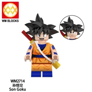 Custom Dragon Ball Daima Kid Goku Minifigur mit Basis und Strommast - Bild 1 von 1