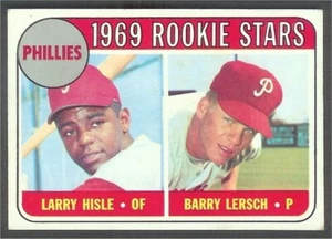 1969 Topps #206 Phillies Rookie Stars - HISLE / LERSCH - EX / EX+ - Bild 1 von 2