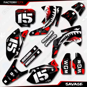 Black & Red Savage Camo Racing Graphics Kit fits Honda CRF150R 07-25 CRF 150R - Bild 1 von 5