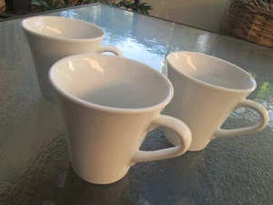 3 x Quality White Porcelain Tea Cups - Season Collection - 250ml -Like New - Picture 1 of 6