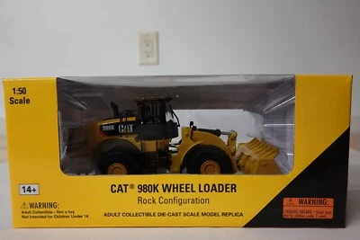 NORSCOT 55296 CAT 980K WHEEL LOADER ROCK CONFIGURATION 1:50 SCALE N.I.B - Image 1 of 4