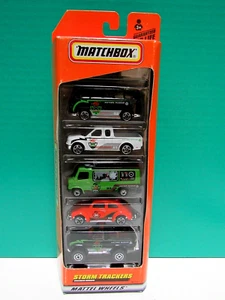 STORM TRACKERS MATCHBOX 5 PACK GIFT SET BY MATTEL WHEELS "STORM TRACKERS" NIB - Picture 1 of 7