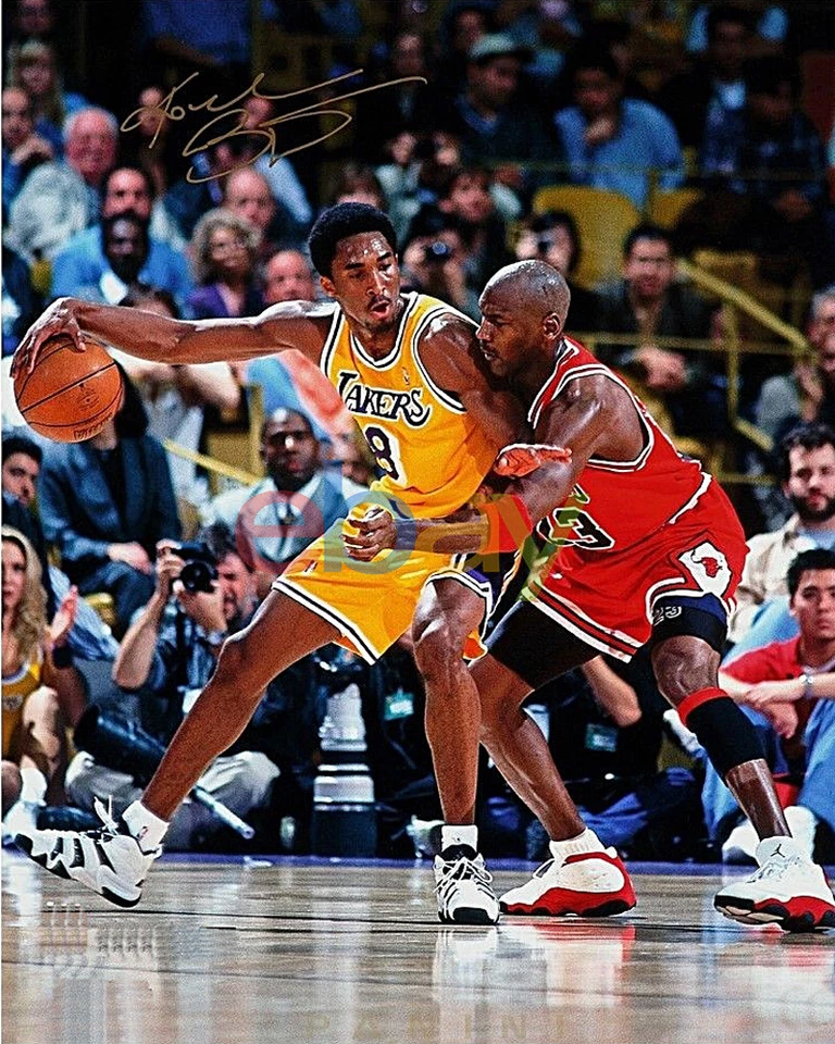 Foto reimpressão autografada 8x10 de Kobe Bryant Los Angeles Lakers - Imagem 1 de 1