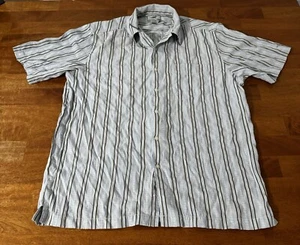 Horny toad men’s collared button up striped shirt size large - Picture 1 of 6
