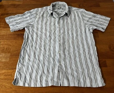 Horny toad men’s collared button up striped shirt size large - Image 1 of 4