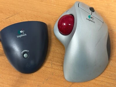 Logitech Trackman Wheel – USB Cordless Trackball Mouse - Image 1 of 4