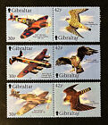 Wings of Prey Warplanes Birds 3 se-tenant pairs mnh 2000 Gibraltar #851-3