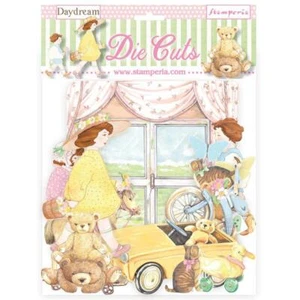 Stamperia DAYDREAM - TROQUELES - oso de peluche, juguetes, gato, niños, perro, helado - Imagen 1 de 1