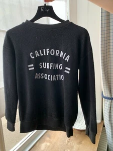 TOPSHOP petite UK4 black fleece sweatshirt with logo. Good condition. - Picture 1 of 4