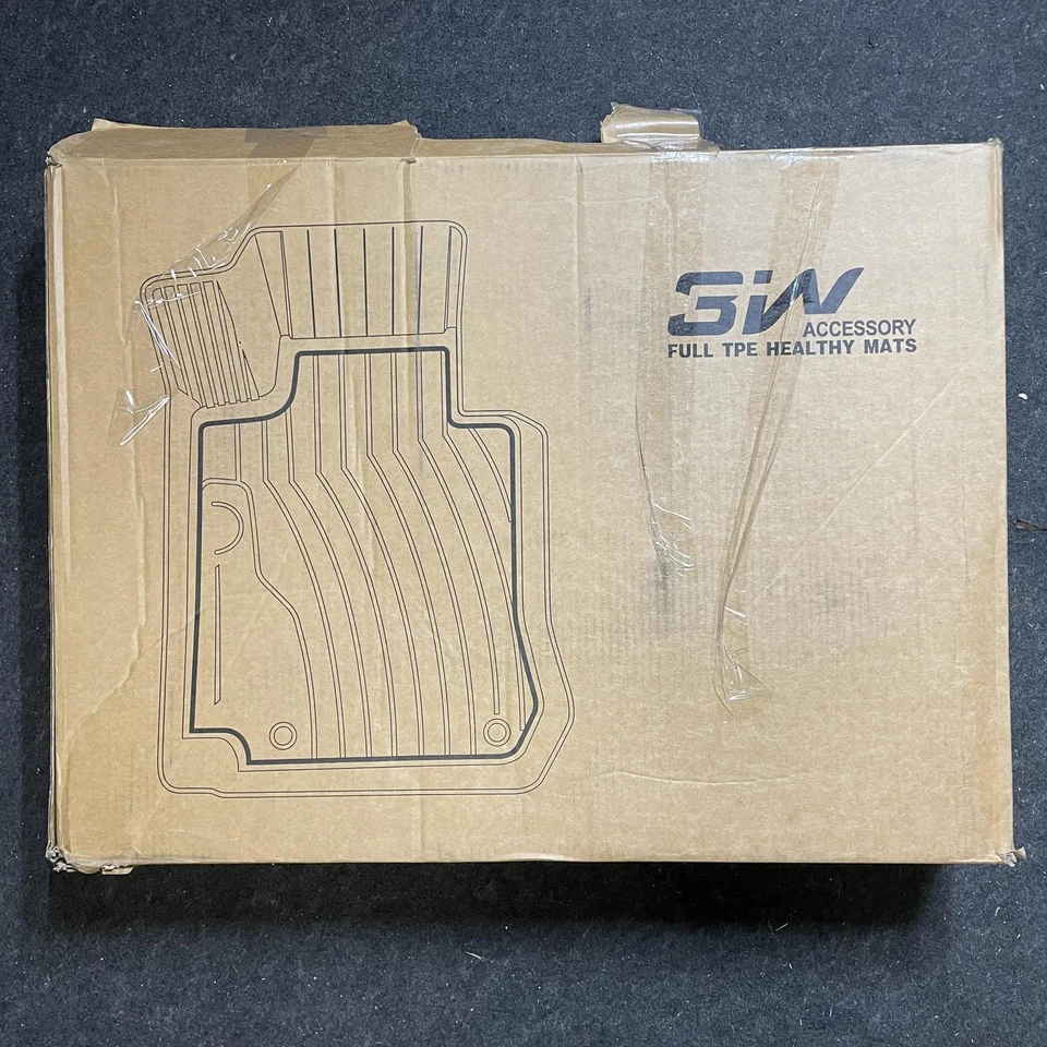 3W 4-Piece Floor Mats & Cargo Liner Black, for 2022-2025 BMW iX - Image 1 of 4