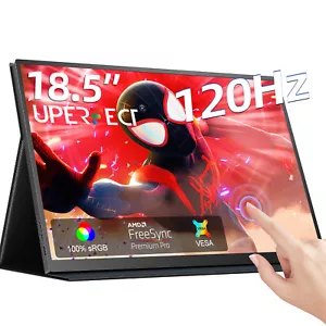 18.5" 120Hz Touchscreen Portable Monitor 1920x1080 USB-C Monitor for Laptop PC - Picture 1 of 7
