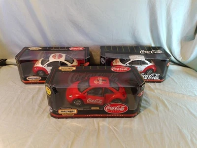 Matchbox/Coca Cola Lote de 3, VW Beetle 1999, 3 Colores Diferentes, NUEVO Foto 1 de 4